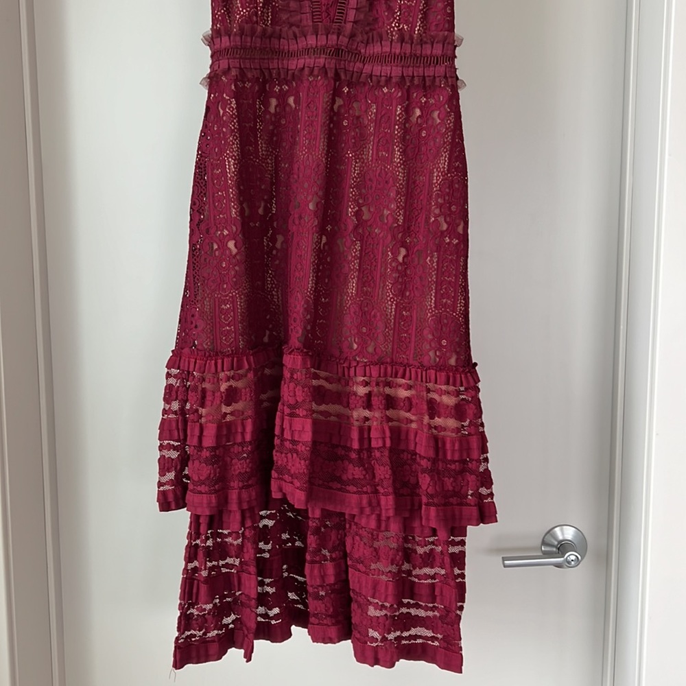 Endless Rose Lace Mock Neck Midi Dress - Picture 14 of 16